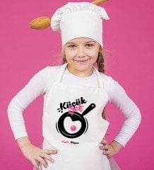 Kişiye Özel Küçük Şef Kız Çocuk Mutfak Önlüğü - 4