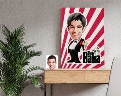 Kişiye Özel Godfather Baba Karikatürlü Kanvas Tablo 50x70cm-1