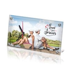 Sublimasyon Cam Saat   16x30x0.5 cm