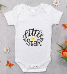 BK Kids Little Star Tasarımlı Bebek Body Zıbın - Model 1