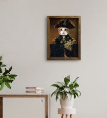 Evcil Dostlara Özel Portre Doğal Masif Ahşap Çerçeveli Tablo 30x40cm-8