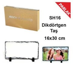 Sublimasyon Dikdörtgen Taş 16x30 cm