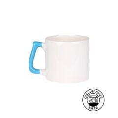 Sublimasyon Mavi Kulplu Seramik Gala Kupa - Kutulu