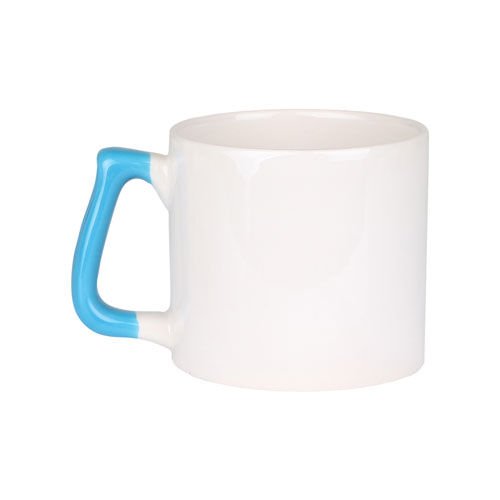 Sublimasyon Mavi Kulplu Seramik Gala Kupa - Kutulu