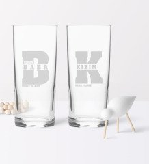 Babalar Gününe Özel İkili Baba Kız Rakı Bardağı Seti - 2