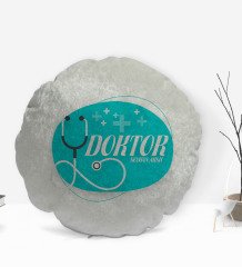 Kişiye Özel İsimli Doktor Tasarımlı Dekoratif Kırlent Yastık-14