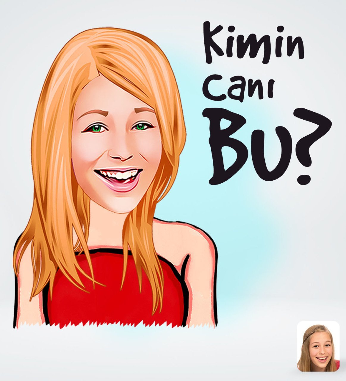 Kişiye Özel Kadın Kimin Canı Bu Tasarımlı Dijital Karikatür-1