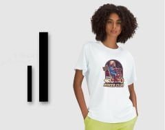 BK Gift Motorsiklet Tasarımlı Kadın Beyaz T-shirt -17, Arkadaşa Hediye, Doğum Günü Hediyesi, Sevgili Hediyesi