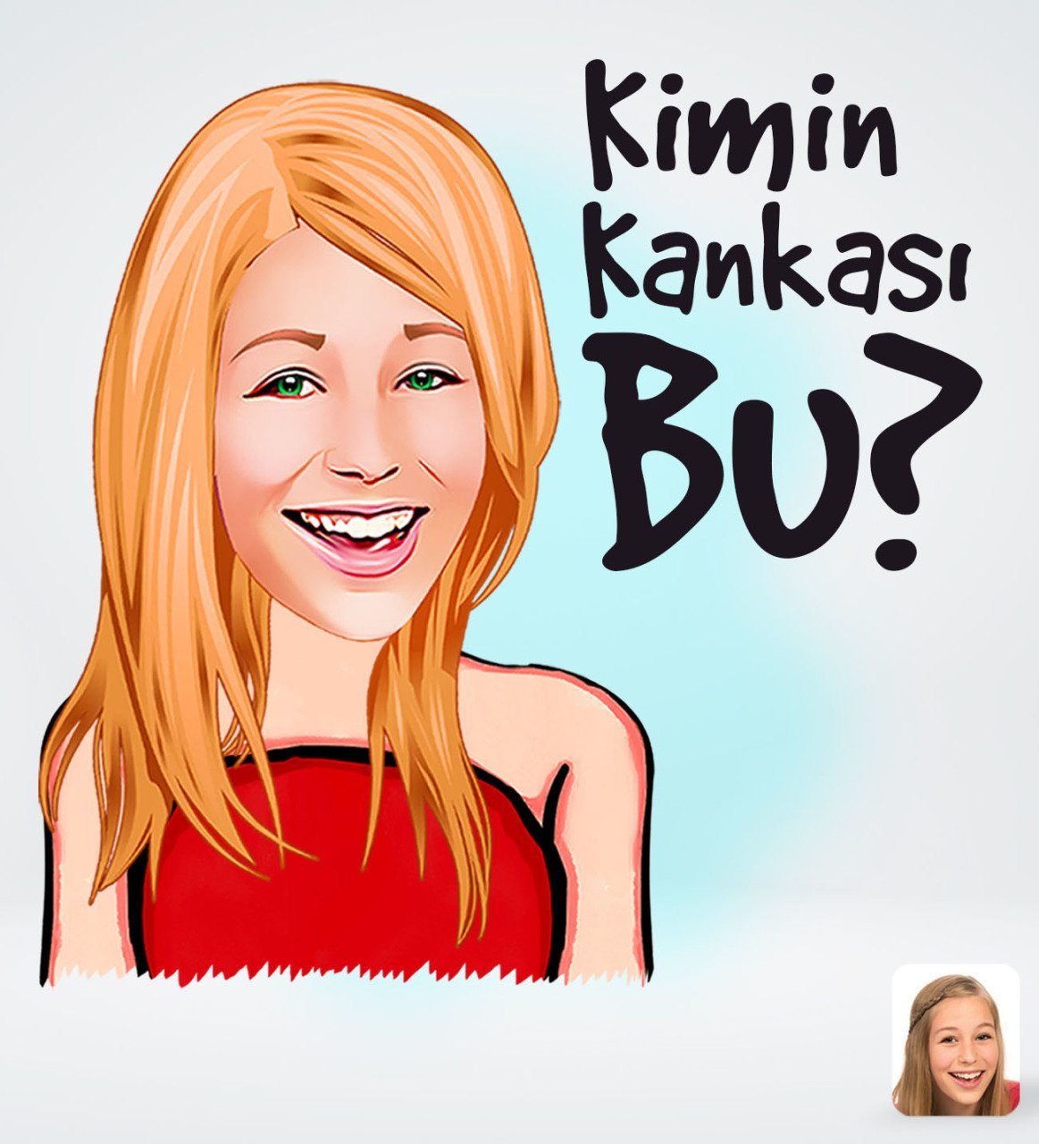 Kişiye Özel Kadın Kimin Kankası Bu Tasarımlı Dijital Karikatür-1
