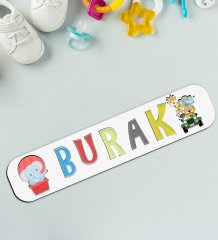 BK Toys Çocuklara Özel İsimli Ahşap Eğitici Yapboz Puzzle-9