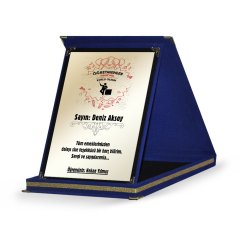 Kişiye Özel Lacivert Plaket (Öğretmenler Günü Temalı-23)