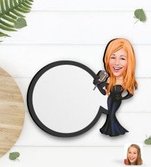Kişiye Özel Assolist Karikatürlü Ahşap Bardak Altlığı-1