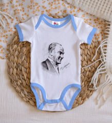 BK Kids Atatürk Temalı Mavi Bebek Body Zıbın-10