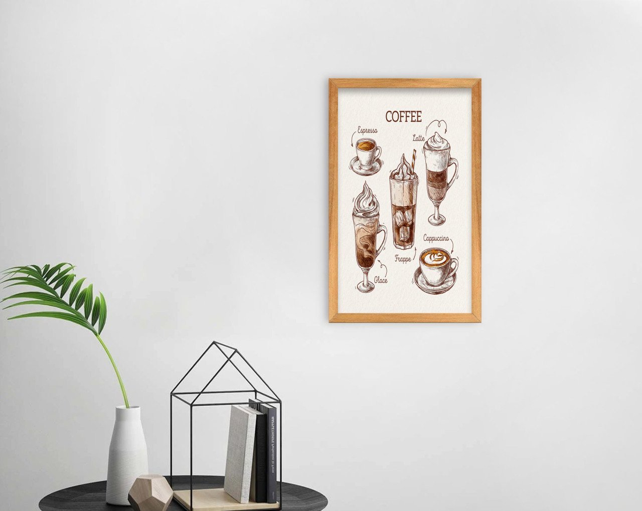 BK Home Coffee Tasarımlı Dekoratif Retro Ahşap Tablo-25