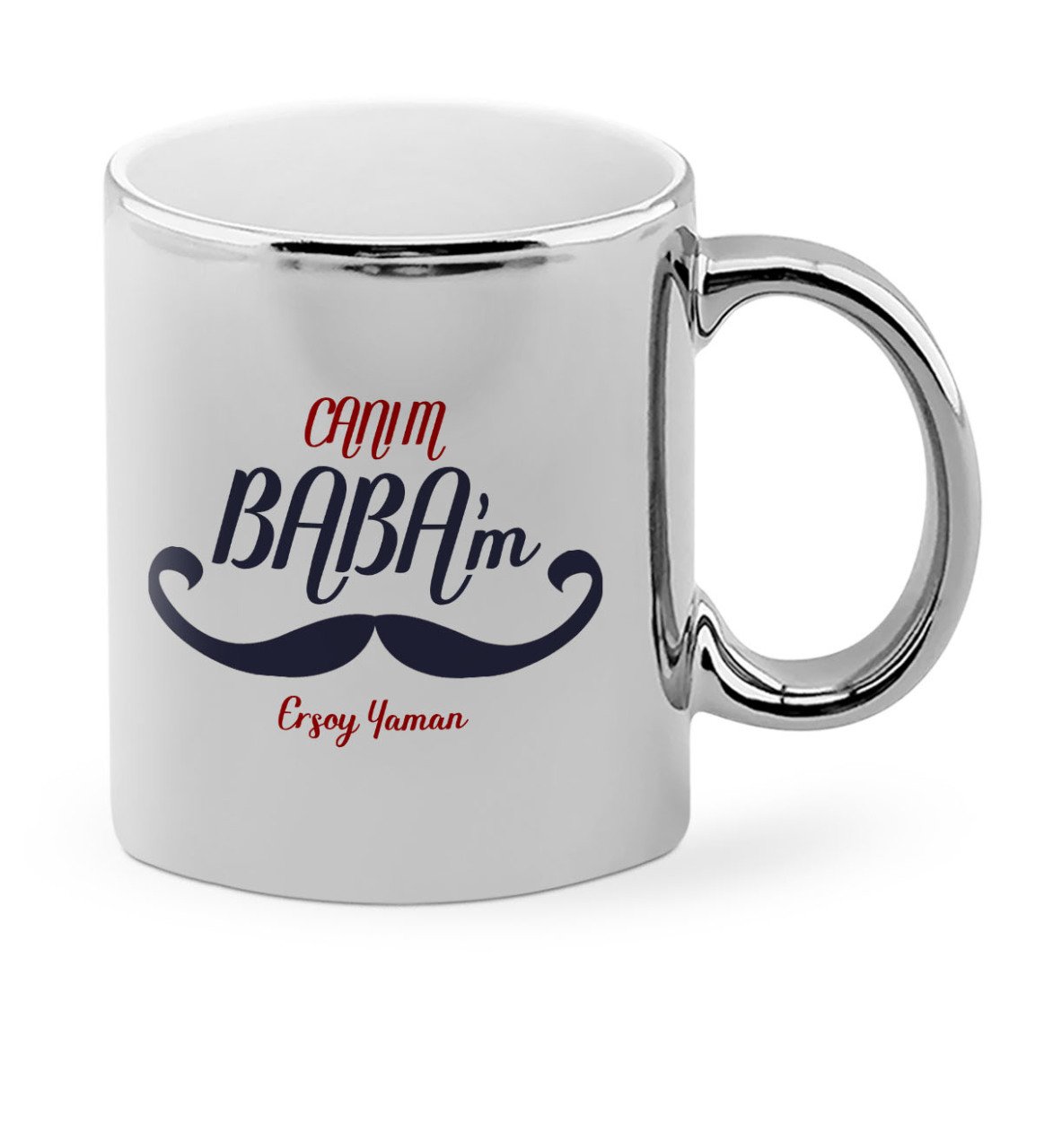 Babalar Gününe Özel Canım Babam Krom Kupa Bardak - 10