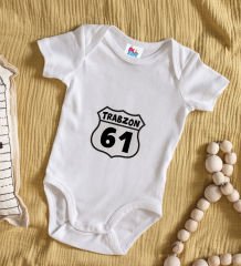 BK Kids Trabzon Tasarımlı Beyaz Bebek Body Zıbın-1