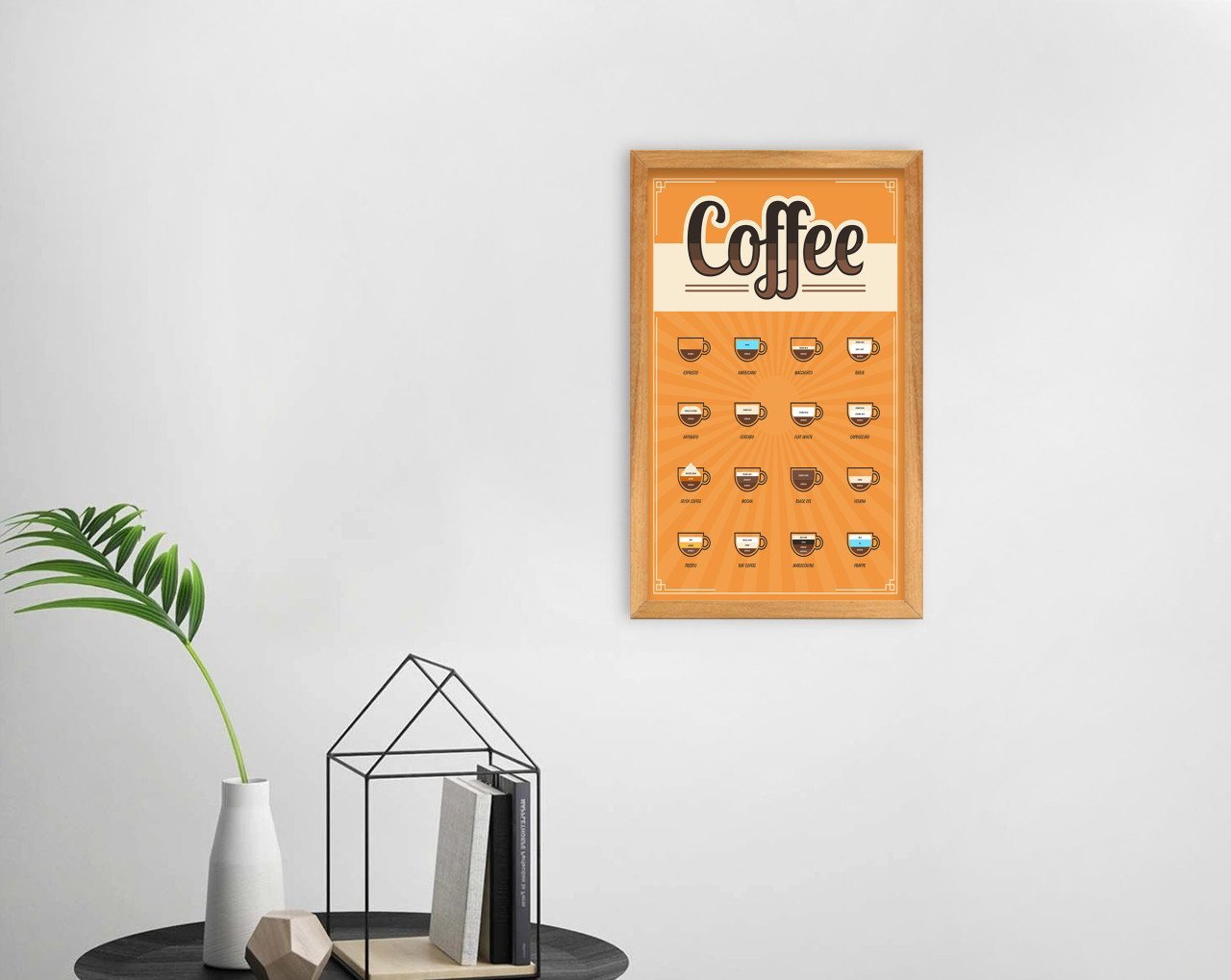 BK Home Coffee Tasarımlı Dekoratif Retro Ahşap Tablo-26