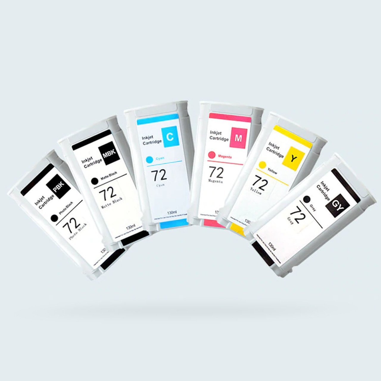 HP 72 6 Renk Uyumlu Kartuş / Hp DesignJet T610 / T620 / T770 / T790 / T795 / T1100 / T1120 / T1200 / T1300 / T2300