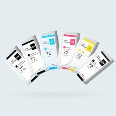 HP 72 6 Renk Uyumlu Kartuş / Hp DesignJet T610 / T620 / T770 / T790 / T795 / T1100 / T1120 / T1200 / T1300 / T2300
