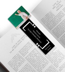 Kişiye Özel Öğretmen Fotoğraflı Ahşap Kitap Ayracı