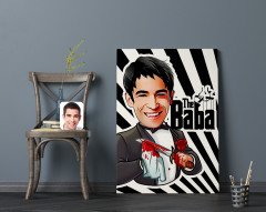 Kişiye Özel Godfather Baba Karikatürlü Kanvas Tablo 70x100cm-6