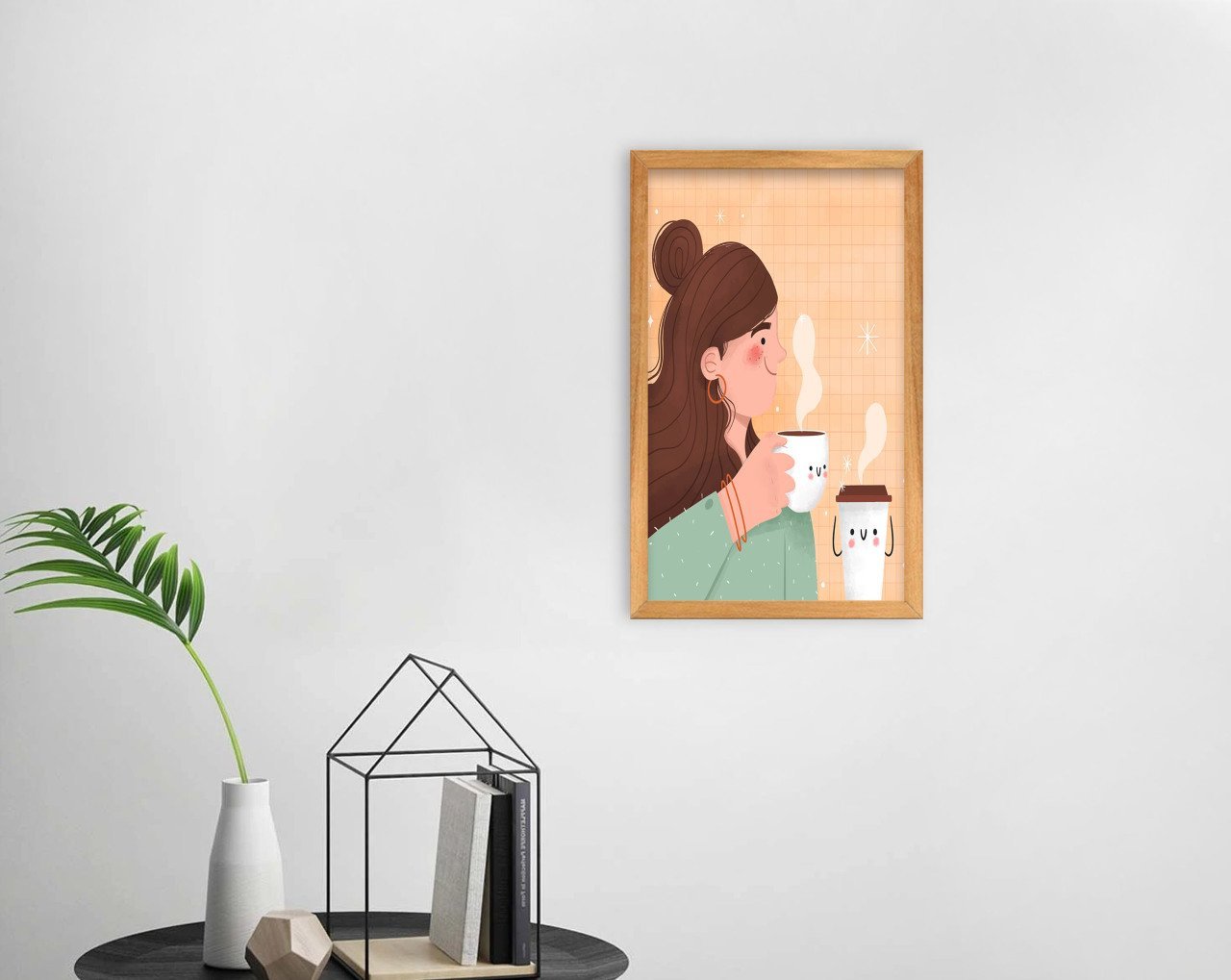 BK Home Coffee Tasarımlı Dekoratif Retro Ahşap Tablo-29