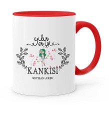 Kişiye Özel Yılın En İyi Kankisi Kırmızı Kupa Bardak
