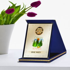 Kişiye Özel Yılın En İyi Orman Mühendisi Lacivert Plaket Ödülü