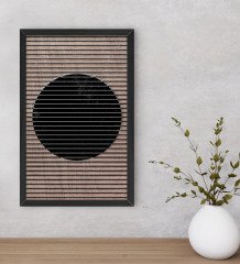 BK Home Modern Art Dekoratif Ahşap Siyah Çerçeveli Tablo-3