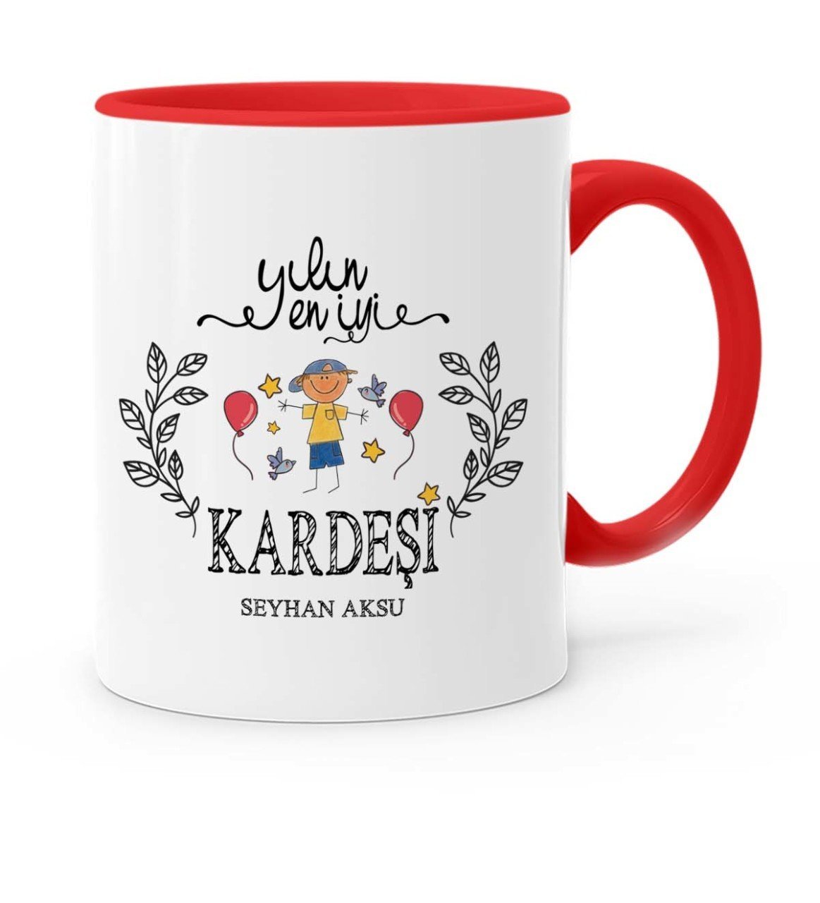 Kişiye Özel Yılın En İyi Kardeşi Kırmızı Kupa Bardak - 2