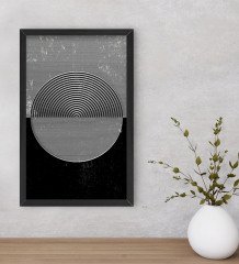 BK Home Modern Art Dekoratif Ahşap Siyah Çerçeveli Tablo-4