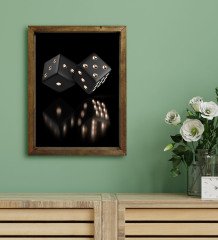 BK Gift Otel Odası Konseptli Doğal Masif Ahşap Çerçeveli Tablo 30x40cm-9