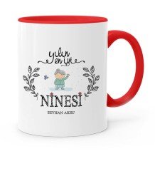 Kişiye Özel Yılın En İyi Ninesi Kırmızı Kupa Bardak
