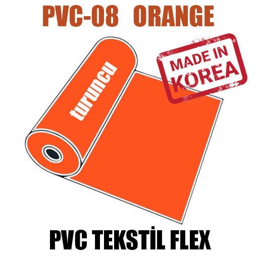 PVC Turuncu  (Orange) Flex / 51 cm x 1 metre