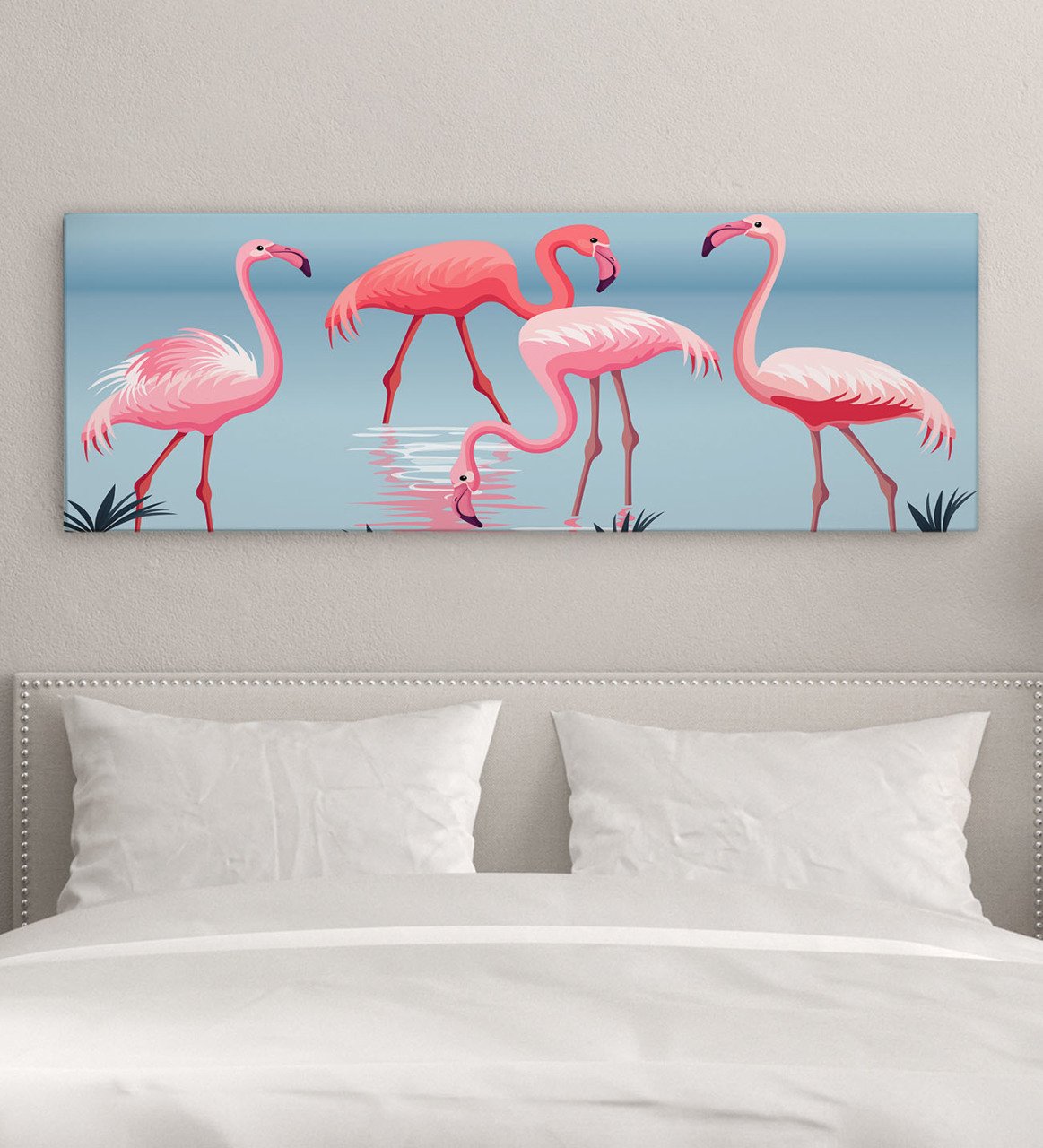 BK Gift Yatak Odası Konseptli Panorama Kanvas Tablo 100x35cm-11