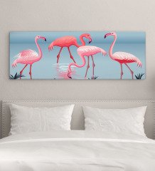 BK Gift Yatak Odası Konseptli Panorama Kanvas Tablo 100x35cm-11