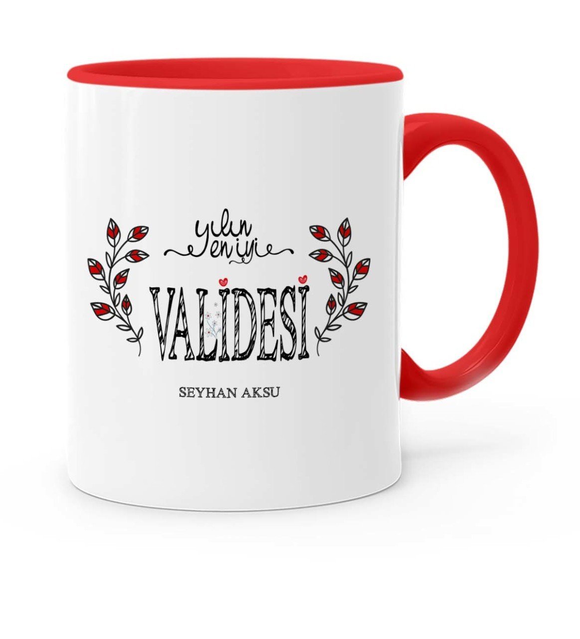 Kişiye Özel Yılın En İyi Validesi Kırmızı Kupa Bardak