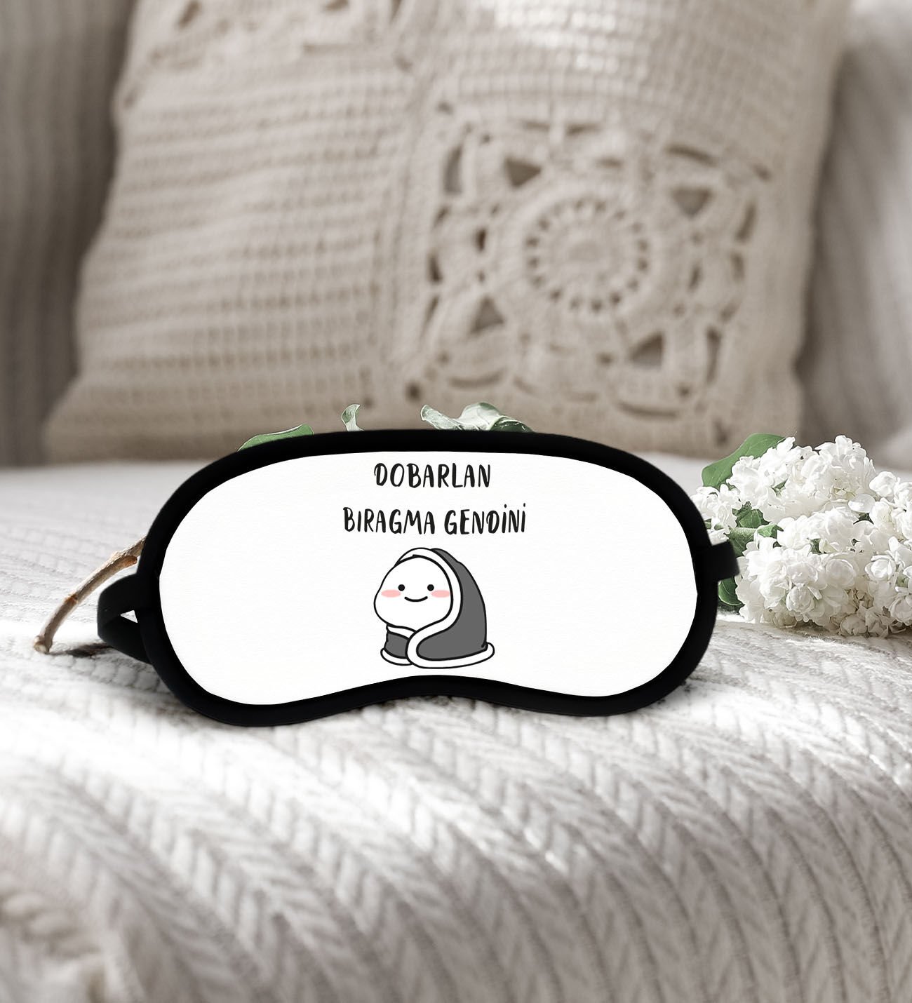 BK Gift Esprili Uyku Göz Bandı, Arkadaşa Hediye, Doğum Günü Hediyesi, Uyku Bandı-2-8