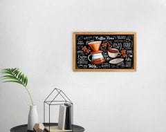 BK Home Coffee Tasarımlı Dekoratif Retro Ahşap Tablo-39