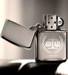 Kişiye Özel Avukat Benzinli Gümüş Gri Metal Çakmak - 10
