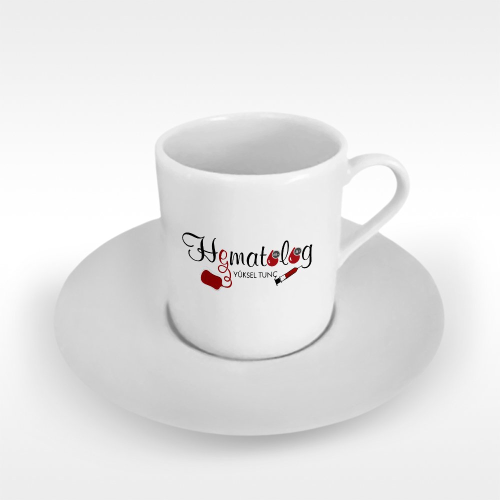 Kişiye Özel Mesleki Hematolog Türk Kahvesi Fincanı