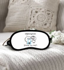 BK Gift Esprili Uyku Göz Bandı, Arkadaşa Hediye, Doğum Günü Hediyesi, Uyku Bandı-2-12