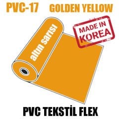 PVC Koyu Sarı (Golden Yellow)  Flex / 51 cm x 1 metre