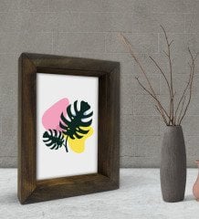 BK Gift Dekoratif Doğal Masif Ahşap Çerçeve 15x20cm-14