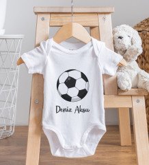 BK Kids Kişiye Özel Fotoğraflı Bebek Yastık ve Bebek Body Zıbın Hediye Seti - Model 3.5