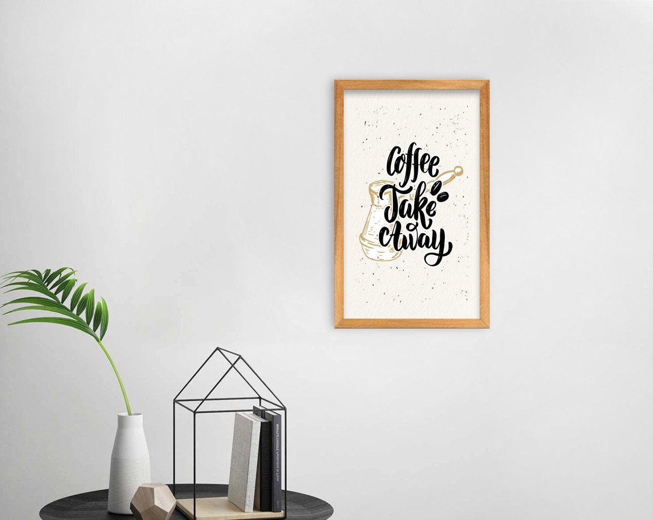 BK Home Coffee Tasarımlı Dekoratif Retro Ahşap Tablo-43