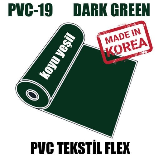 PVC Koyu Yeşil (Dark Green)  Flex / 51 cm x 1 metre