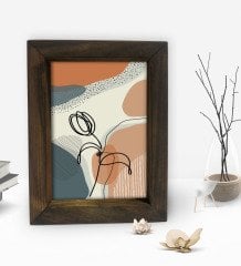 BK Gift Dekoratif Doğal Masif Ahşap Çerçeve 15x20cm-16