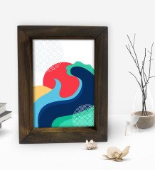 BK Gift Dekoratif Doğal Masif Ahşap Çerçeve 15x20cm-17