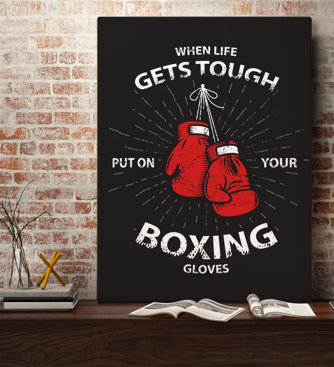 BK Gift Boxing Tasarımlı Kanvas Tablo 70x100cm-3